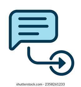 illustration of a icon sms inbound 