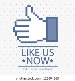 Illustration icon social networks,  Icons, vector illustration