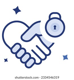 illustration of a icon social security 