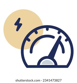 ilustración de una velocidad de icono 
