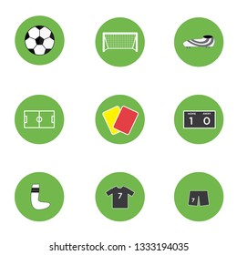 illustration icon sport soccer football set