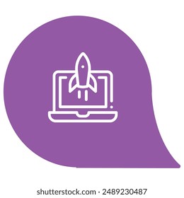 illustration of a icon startup 