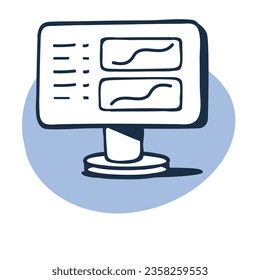 illustration of a icon stats