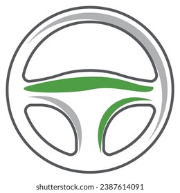 illustration of a icon steering wheel