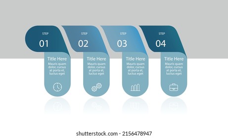 illustration icon step py step vectors infographic templet