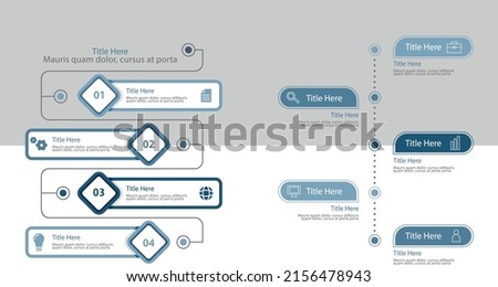 illustration icon step py step vectors infographic templet