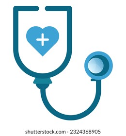 illustration of a icon  stethoscope 