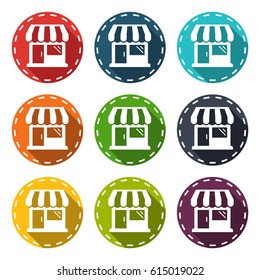 illustration icon for store