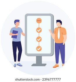 ilustración de una compatibilidad con iconos