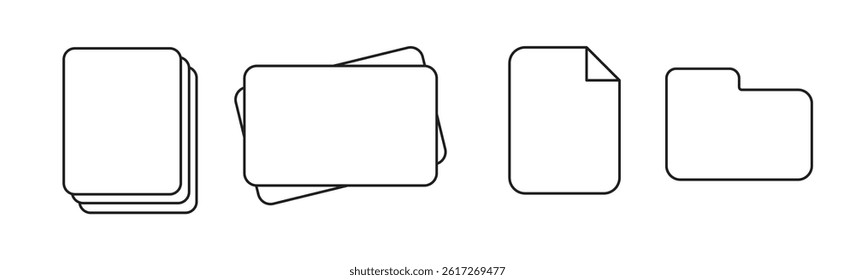 Illustration icon symbol file document with white background