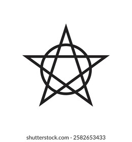 Illustration or icon symbol satanic minimalist unique design