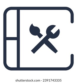 illustration of a icon table connect usb