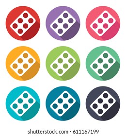 illustration icon for tablet / pills