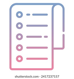 Abbildung einer Symbolzielliste