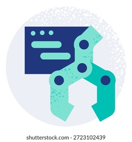 ilustração de um ícone automação de tarefas