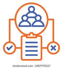 illustration of a icon task flow