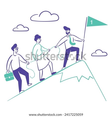 illustration of a icon teamwork
