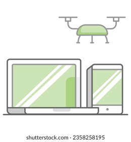 illustration of a icon technology 