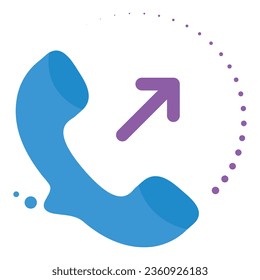 illustration of a icon telephone 