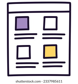 illustration of a icon template 