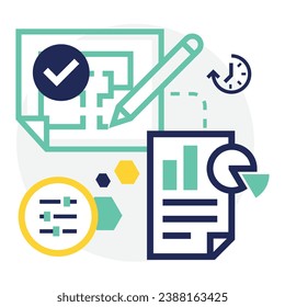 illustration of a icon template