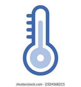 illustration of a icon thermometer 