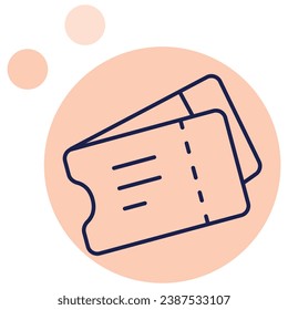 illustration of a icon ticket