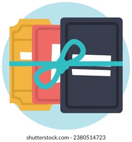 ilustración de un regalo de entrada de icono