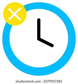 illustration of a icon time not access