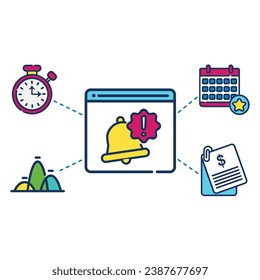 illustration of a icon timegate