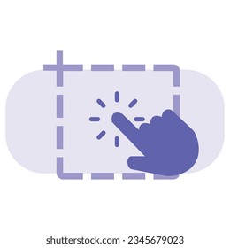 illustration of a icon touch 