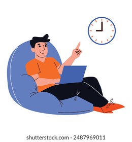 illustration of a icon transcend time space
