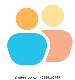 ilustración de un color de usuario de icono