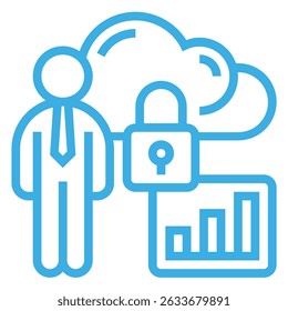 Ilustración de un icono de seguridad de usuario