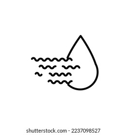 illustration icon vector of humidity, flow, heat, hot, water, good for your apps or web, etc