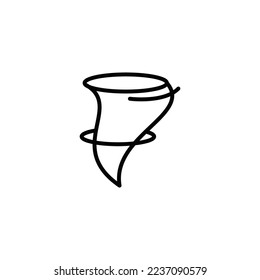 illustration icon vector of strong winds or tornadoes with black stripes, good for your apps or web, etc