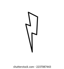 illustration icon vector of thunder with black stripes good for your apps or web, etc