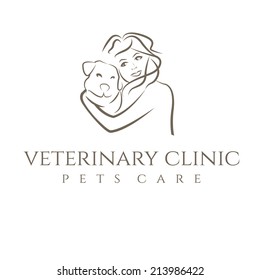 Illustration icon veterinary clinic 