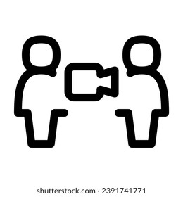 illustration of a icon video call 