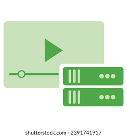 illustration of a icon video storage