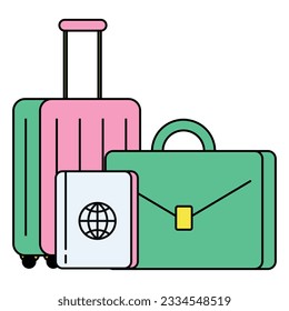 illustration of a icon visa support