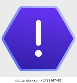 Ilustración de una advertencia de icono