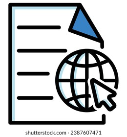 illustration of a icon web internet