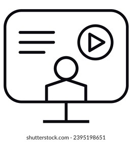illustration of a icon webinar
