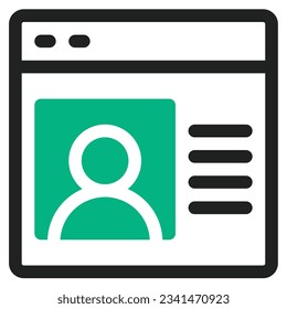 illustration of a icon website 