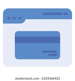 illustration of a icon  website card