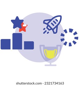 illustration of a icon Winning Team 