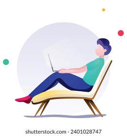 illustration of a icon work 
