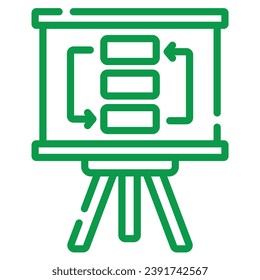 illustration of a icon workflow