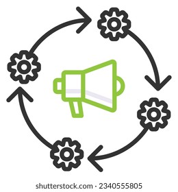 Illustration eines Icon-Workflows